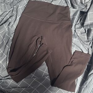 CRZ YOGA Women's Leggings in Dark Brown